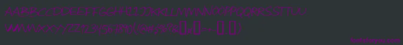 Attract Font – Purple Fonts on Black Background