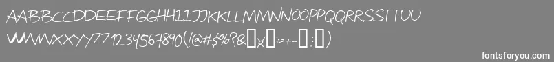 Attract Font – White Fonts on Gray Background