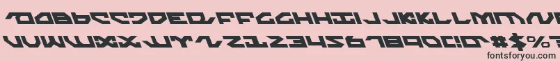 NightrunnerLeftalic Font – Black Fonts on Pink Background