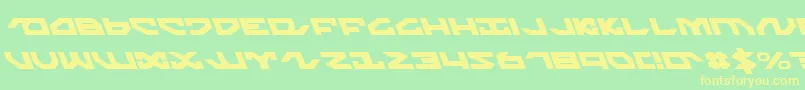 NightrunnerLeftalic Font – Yellow Fonts on Green Background