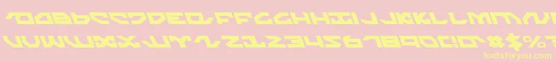 NightrunnerLeftalic Font – Yellow Fonts on Pink Background