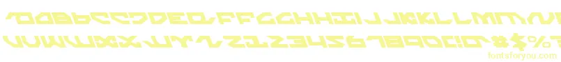 NightrunnerLeftalic Font – Yellow Fonts on White Background