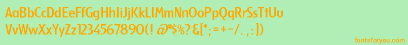 Подробнее о шрифте Berkeley Шрифт Berkeley – оранжевые шрифты на зелёном фоне