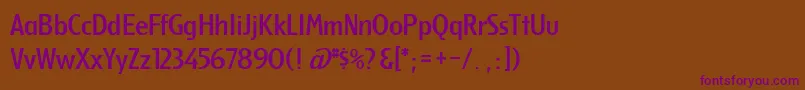 Шрифт Berkeley – фиолетовые шрифты на коричневом фоне