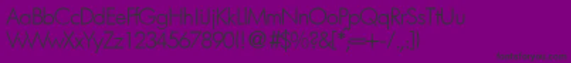FutorallightdbNormal Font – Black Fonts on Purple Background