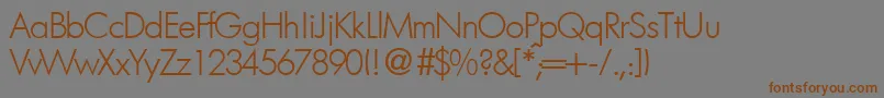 FutorallightdbNormal Font – Brown Fonts on Gray Background