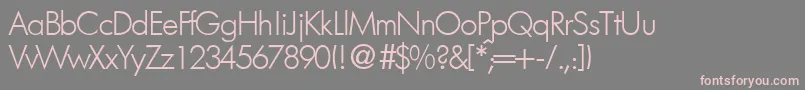 FutorallightdbNormal Font – Pink Fonts on Gray Background