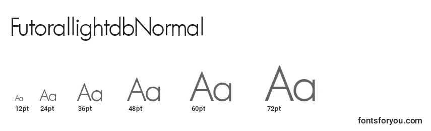 FutorallightdbNormal Font Sizes