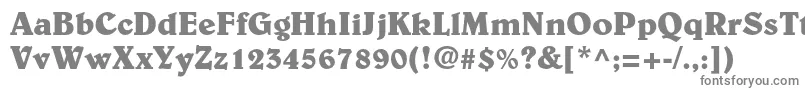 フォントBelwestdBold – 白い背景に灰色の文字
