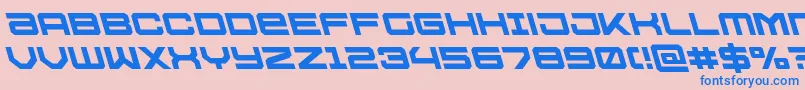 Ussdallasleft Font – Blue Fonts on Pink Background