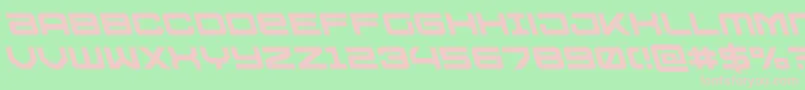 Ussdallasleft Font – Pink Fonts on Green Background