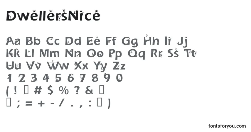DwellersNice Font – alphabet, numbers, special characters