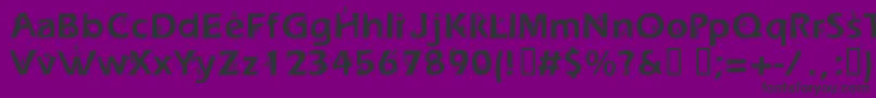 DwellersNice-fontti – mustat fontit violetilla taustalla