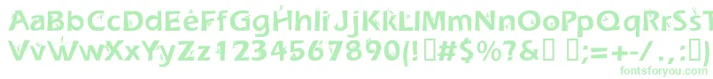 Czcionka DwellersNice – zielone czcionki