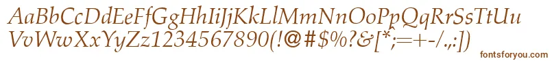 A760RomanItalic Font – Brown Fonts