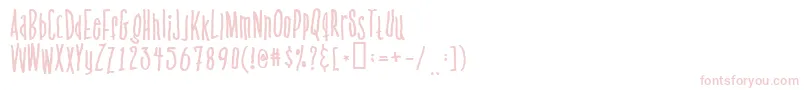 Venusflytrapandthebug Font – Pink Fonts on White Background
