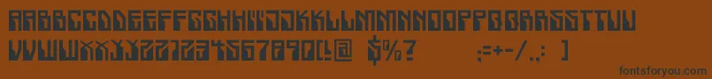 Crackwhore Font – Black Fonts on Brown Background