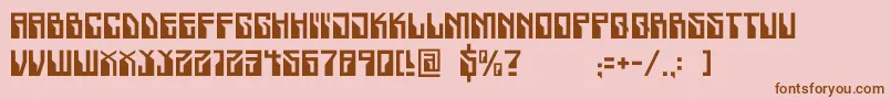 Crackwhore Font – Brown Fonts on Pink Background