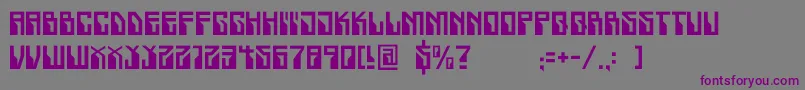 Crackwhore Font – Purple Fonts on Gray Background