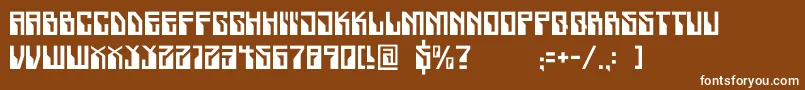 Crackwhore Font – White Fonts on Brown Background