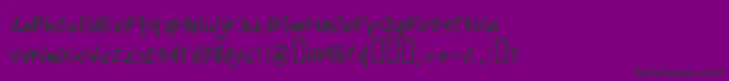 Crapj Font – Black Fonts on Purple Background