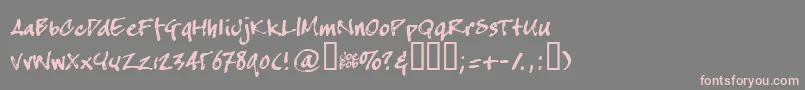 More about Crapj Font Crapj Font – Pink Fonts on Gray Background