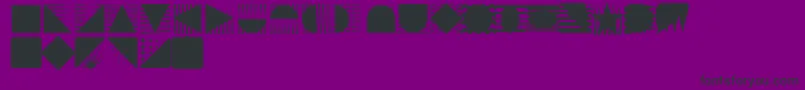 フォントInstlogo – 紫の背景に黒い文字