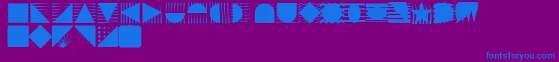 Instlogo Font – Blue Fonts on Purple Background