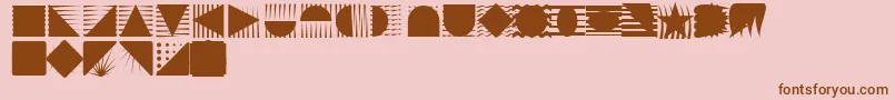 Instlogo Font – Brown Fonts on Pink Background