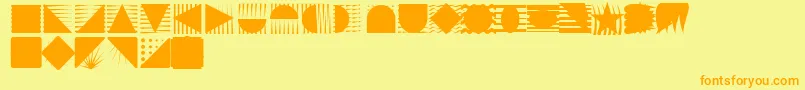 Instlogo Font – Orange Fonts on Yellow Background