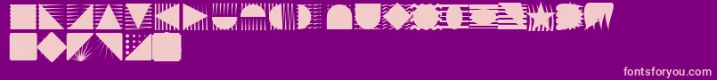 Instlogo Font – Pink Fonts on Purple Background