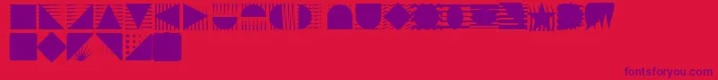 Instlogo Font – Purple Fonts on Red Background