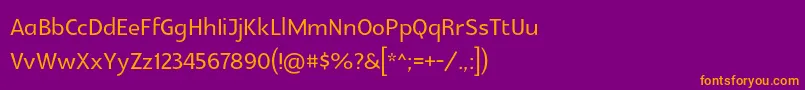 Glametrix Font – Orange Fonts on Purple Background