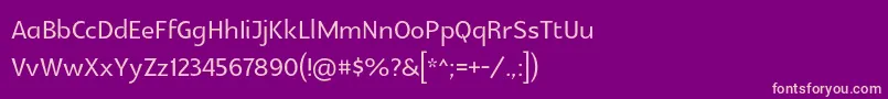 Glametrix Font – Pink Fonts on Purple Background