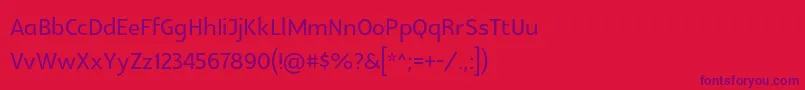 Glametrix Font – Purple Fonts on Red Background