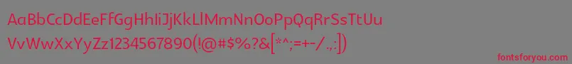 Glametrix Font – Red Fonts on Gray Background