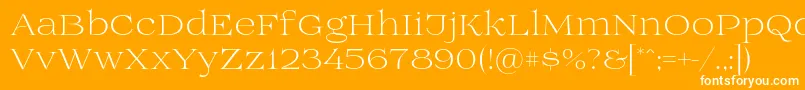 Prida01light Font – White Fonts on Orange Background