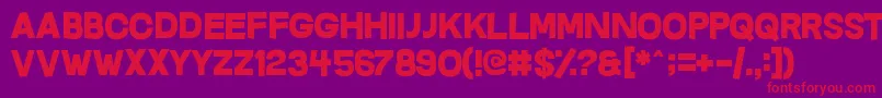 Questrian Font – Red Fonts on Purple Background