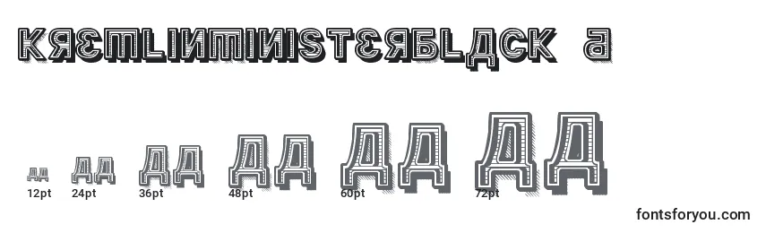 Größen der Schriftart KremlinMinisterBlack3D