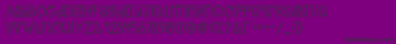 Шрифт AustieBostCherryCola – чёрные шрифты на фиолетовом фоне