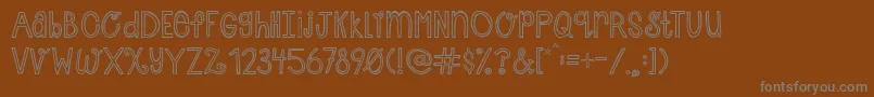 More about AustieBostCherryCola Font AustieBostCherryCola Font – Gray Fonts on Brown Background
