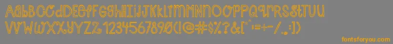 AustieBostCherryCola Font – Orange Fonts on Gray Background