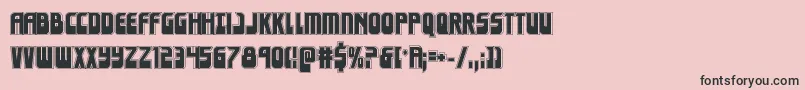 Eldebaranacad Font – Black Fonts on Pink Background