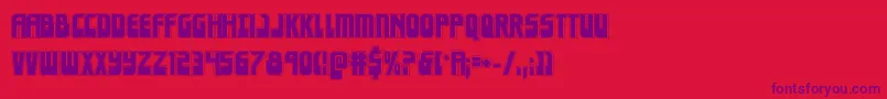 Eldebaranacad Font – Purple Fonts on Red Background