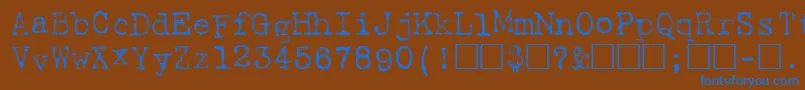 Шрифт Harting – синие шрифты на коричневом фоне