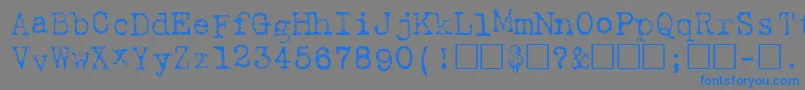 Harting Font – Blue Fonts on Gray Background