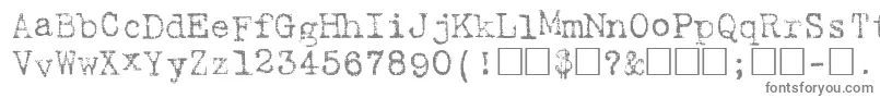 Harting Font – Gray Fonts on White Background