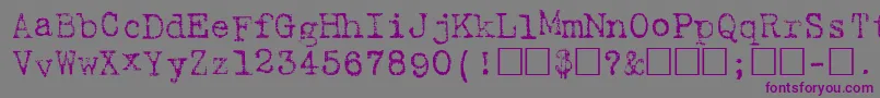 Harting Font – Purple Fonts on Gray Background
