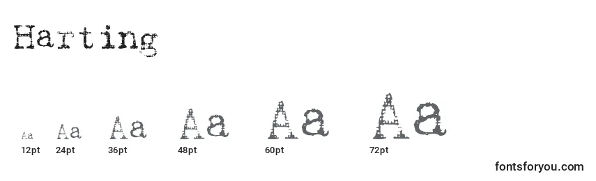 Harting Font Sizes
