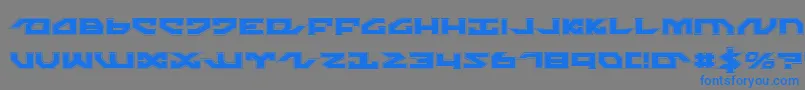 NightrunnerPro Font – Blue Fonts on Gray Background